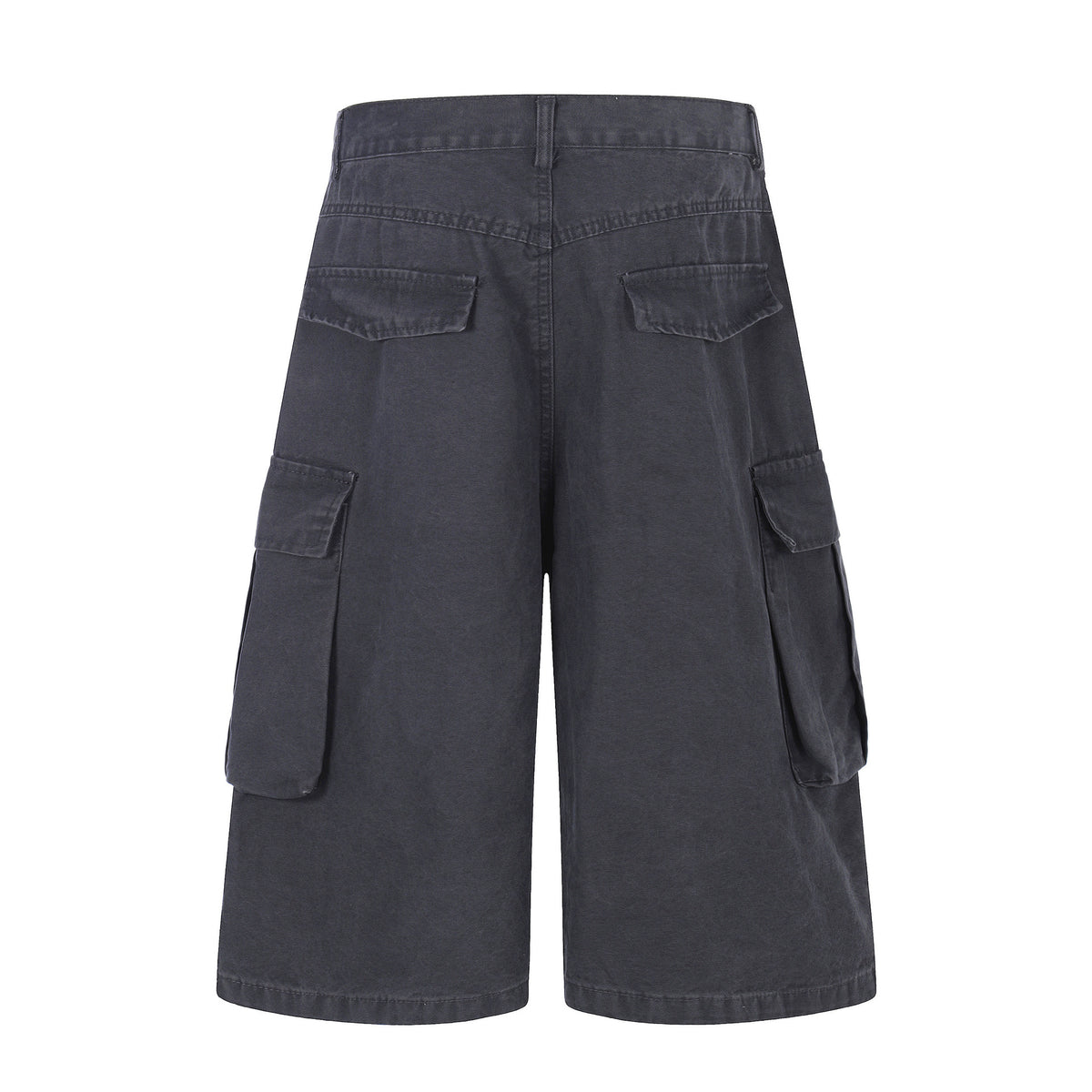 Shorts Unisex Multi-Pocket Wide Leg Slimming Versatile Vintage Casual Mid-Length Pants