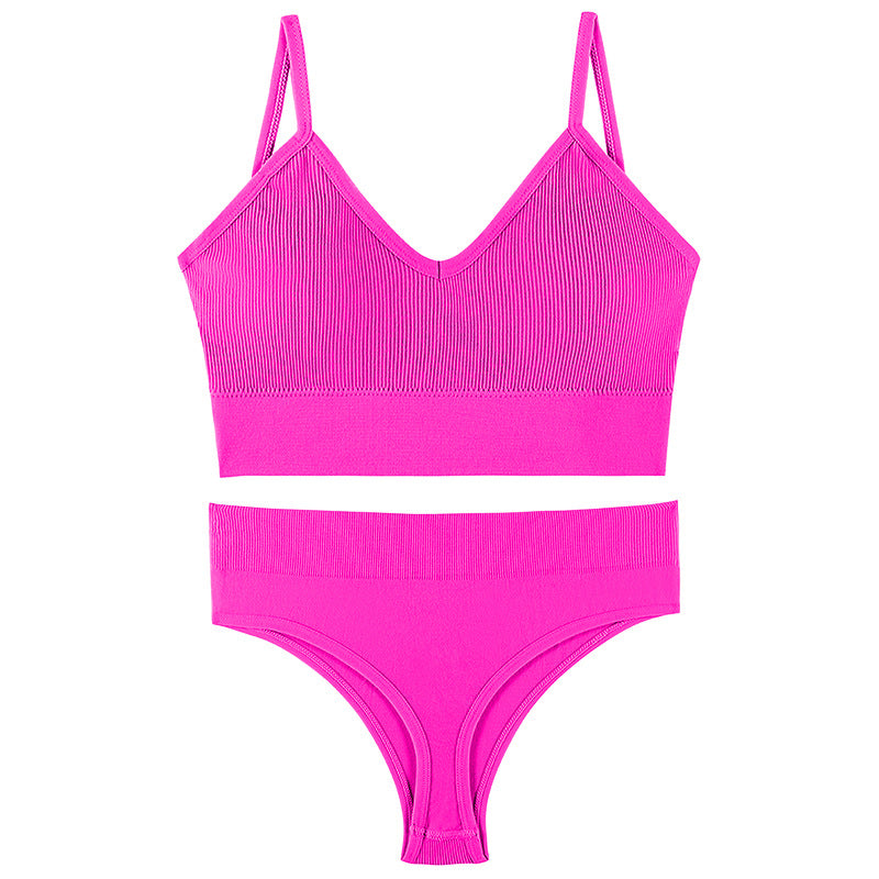 Ropa interior femenina Sujetador push-up de pecho pequeño, fino, inalámbrico, talla grande, chaleco deportivo, tirantes, copa triangular francesa