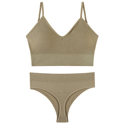 Ropa interior femenina Sujetador push-up de pecho pequeño, fino, inalámbrico, talla grande, chaleco deportivo, tirantes, copa triangular francesa