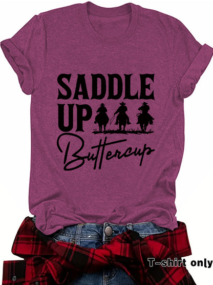 Camisa vaquera de manga corta estilo Western