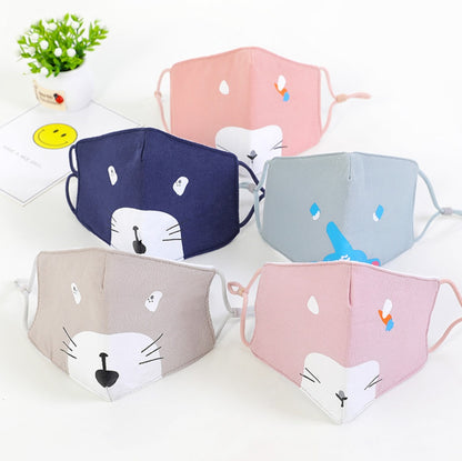 Masque facial en coton pour enfant, masque pour adulte
