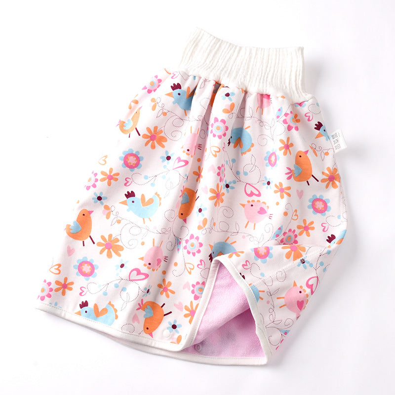 Jupe-couche bébé en coton et fibre de bambou