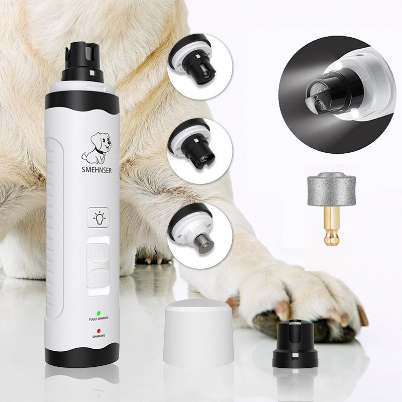Pet Automatic Nail Piercing Device 3-speed LED Electric