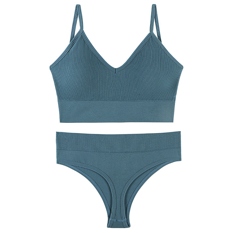 Ropa interior femenina Sujetador push-up de pecho pequeño, fino, inalámbrico, talla grande, chaleco deportivo, tirantes, copa triangular francesa