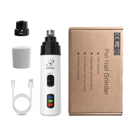 Pet Automatic Nail Piercing Device 3-speed LED Electric