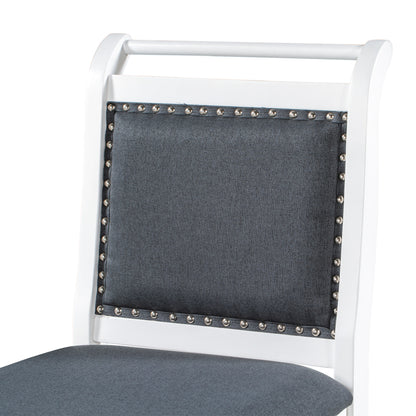 Ensemble de salle à manger 3 pièces en bois à hauteur de comptoir avec rallonge pliable