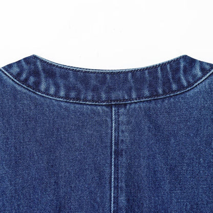 Nail drill denim vest