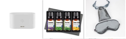 Difusor de Aroma con Luz de Llama, Humidificador de Niebla, Difusor de Aromaterapia con Protección de Apagado Automático sin Agua para Spa, Hogar, Yoga, Oficina