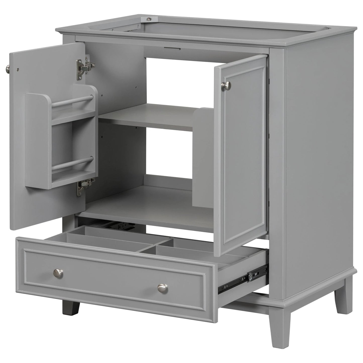 30 inch bathroom vanity no sink base only gray by eprolo