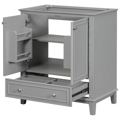 30 inch bathroom vanity no sink base only gray by eprolo