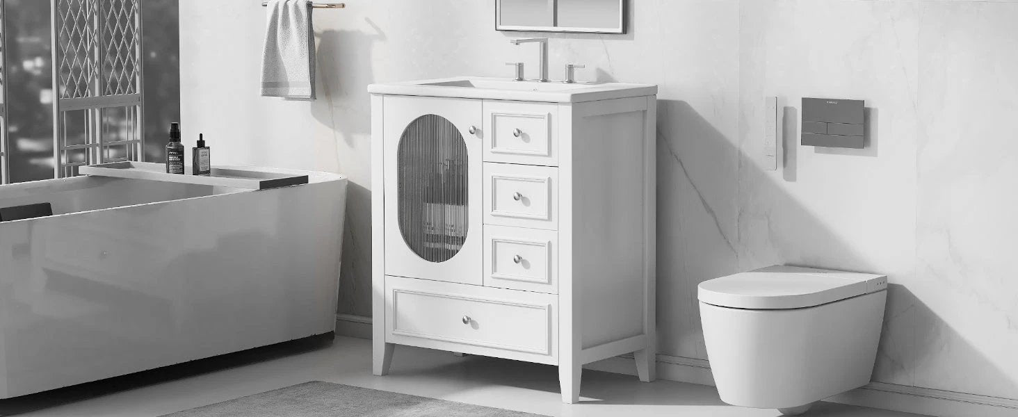 30" Bathroom Vanity with Sink by eprolo