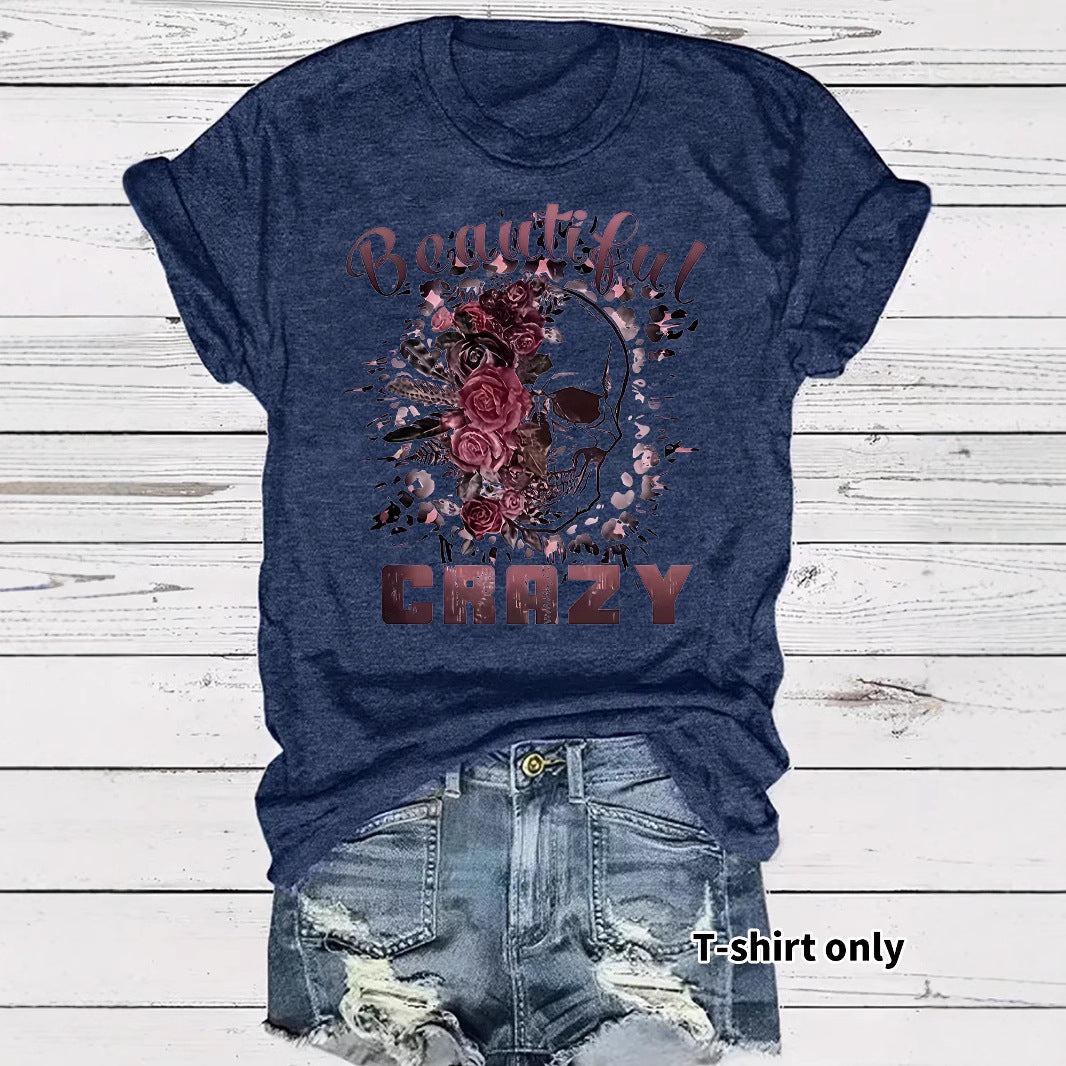 Camiseta con estampado de calavera