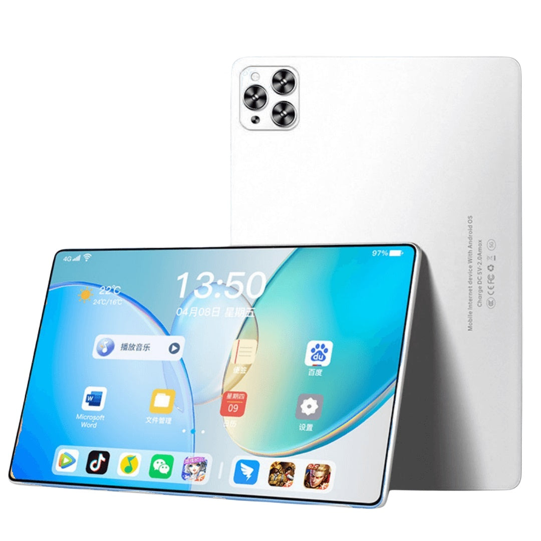 Tablette tactile 10,1 pouces, 4 Go de RAM, Android 12.0