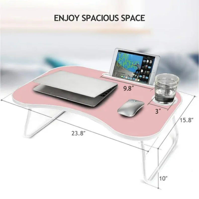Mesa pequeña de soporte para laptop para cama
