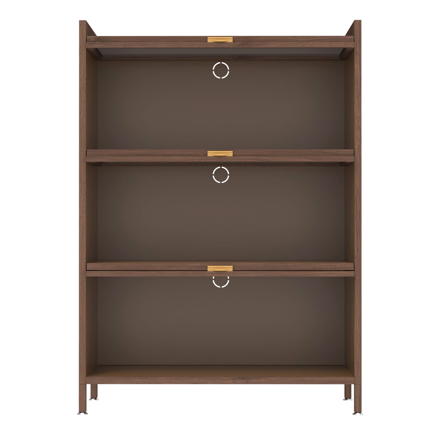 Armario metálico de 44'' de alto con 3 puertas abatibles