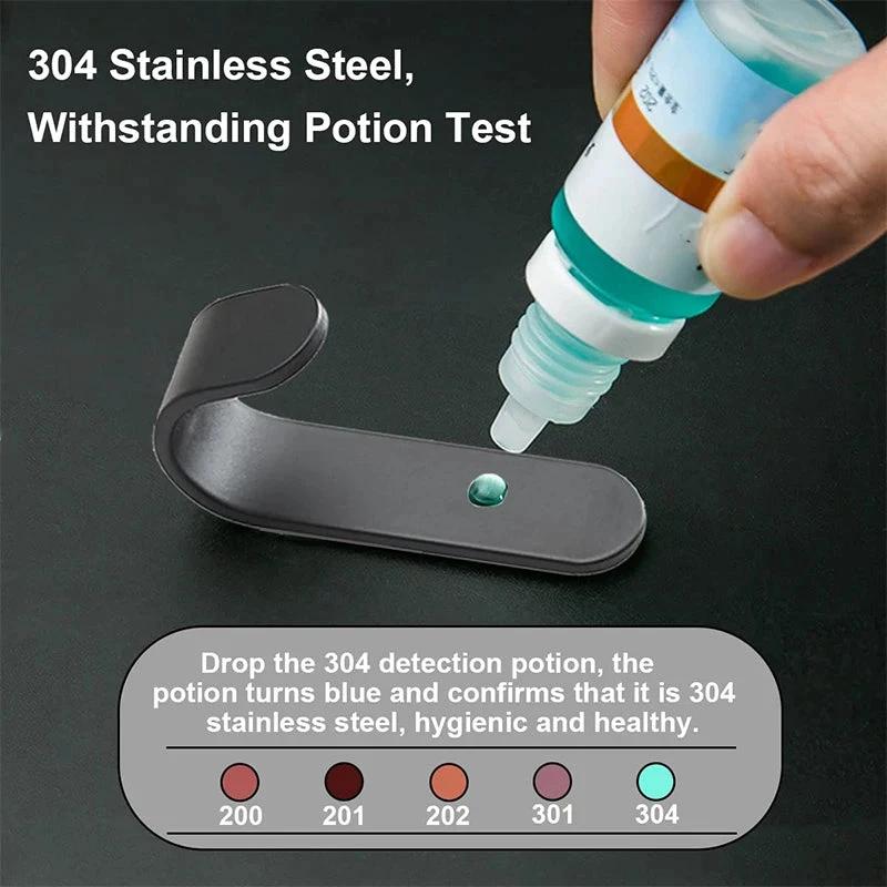 12Pcs Self Adhesive Hooks Heavy Duty Stainless Steel Wall Hooks Waterproof Sticky Hooks Bathroom Hang Towels Keys Coat Bags by eprolo