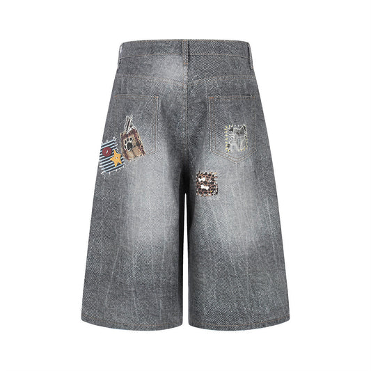 Impression numérique 3D pour fabriquer des pantalons trois-quarts en jean recyclé