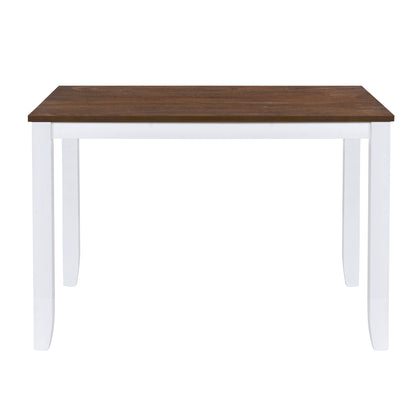 Juego de comedor rústico minimalista de madera de 5 piezas