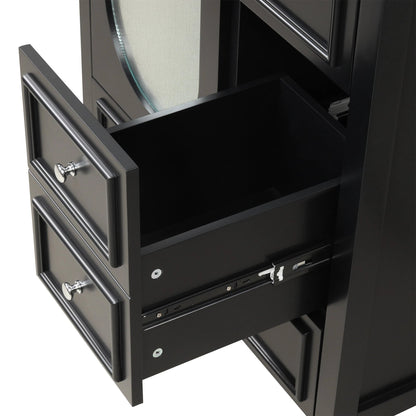 30" Bathroom Vanity with Sink, Bathroom Vanity Cabinet with Three Drawers and Door by eprolo