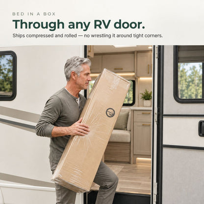 8 Inch RV Bunk (75 X 30 In.) Firm Gel Memory Foam Mattress