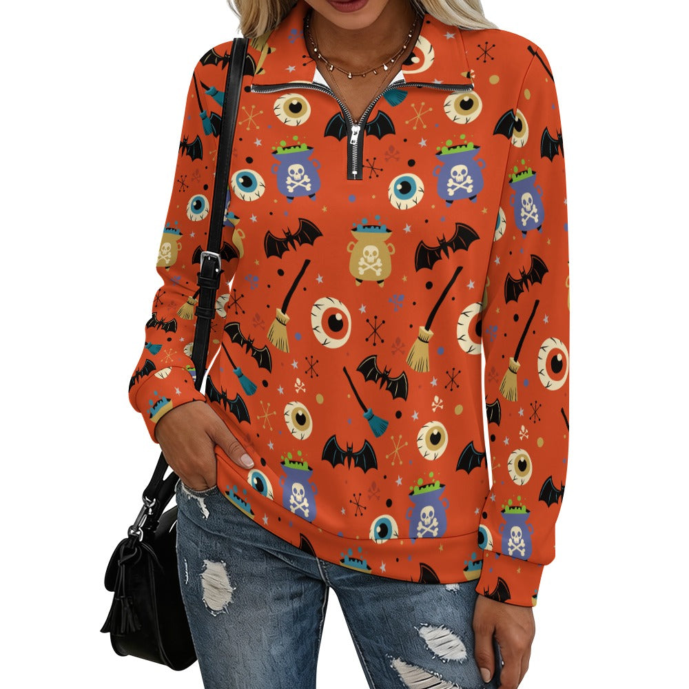 Women's 1/4 Zip-Up Sweatshirt