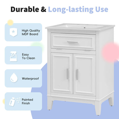 24" Bathroom Vanity with Sink by eprolo