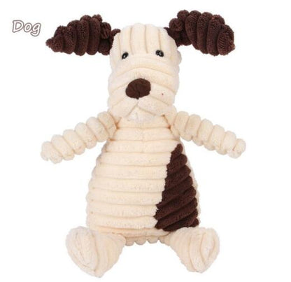 Peluche sonore pour animaux de compagnie pour le nettoyage et l'entraînement des dents du chien