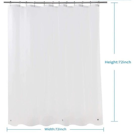 Bathroom Shower Lining Frosted Plastic Extra Long Shower Curtain Liner With Magnet Metal Eyelets Thickened Shower Curtain by eprolo