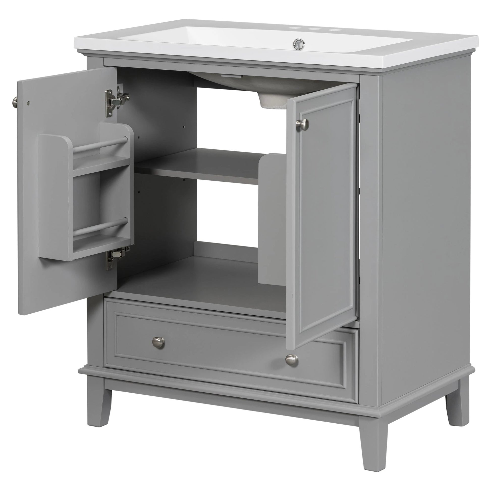 30inchgrey Bathroom Vanity with Sink by eprolo