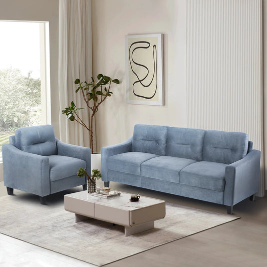 Gray Couch Comfortable Sectional Couches and Sofas for Living Room Office Small Space Chenille by eprolo
