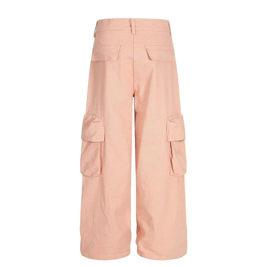 Embroidered Pleated Loose Wide Leg Pants by eprolo