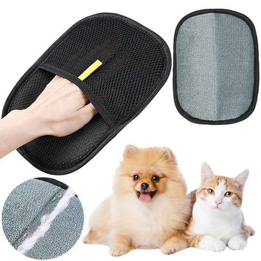 Gant dépilatoire pour animaux de compagnie Gant de brossage pour le toilettage des chiens, chats et lapins à poils longs, courts ou bouclés