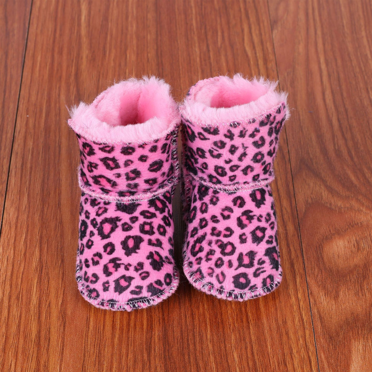 New Fur Integrated Soft Bottom Anti-skid Baby Shoes