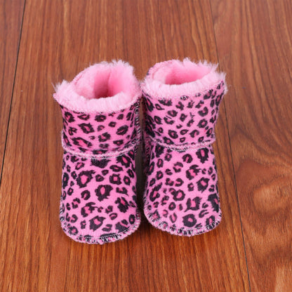 New Fur Integrated Soft Bottom Anti-skid Baby Shoes