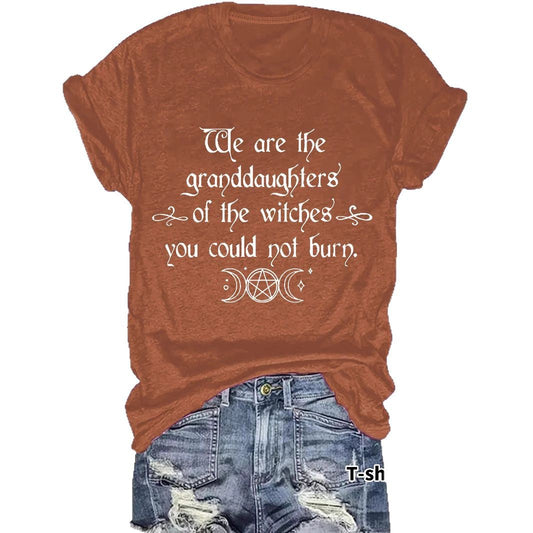 Camiseta de manga corta holgada con estampado de luna