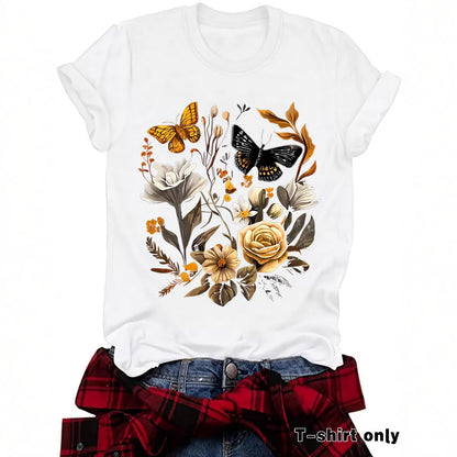 Camiseta de mariposa para mujer