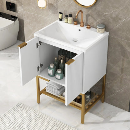 24" Bathroom Vanity with Sink by eprolo