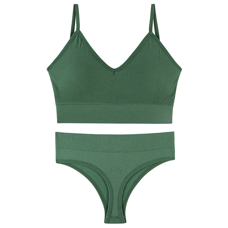 Ropa interior femenina Sujetador push-up de pecho pequeño, fino, inalámbrico, talla grande, chaleco deportivo, tirantes, copa triangular francesa