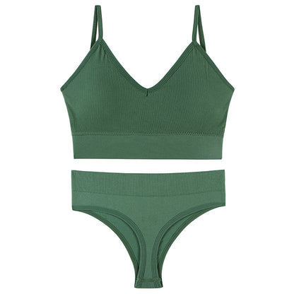 Ropa interior femenina Sujetador push-up de pecho pequeño, fino, inalámbrico, talla grande, chaleco deportivo, tirantes, copa triangular francesa
