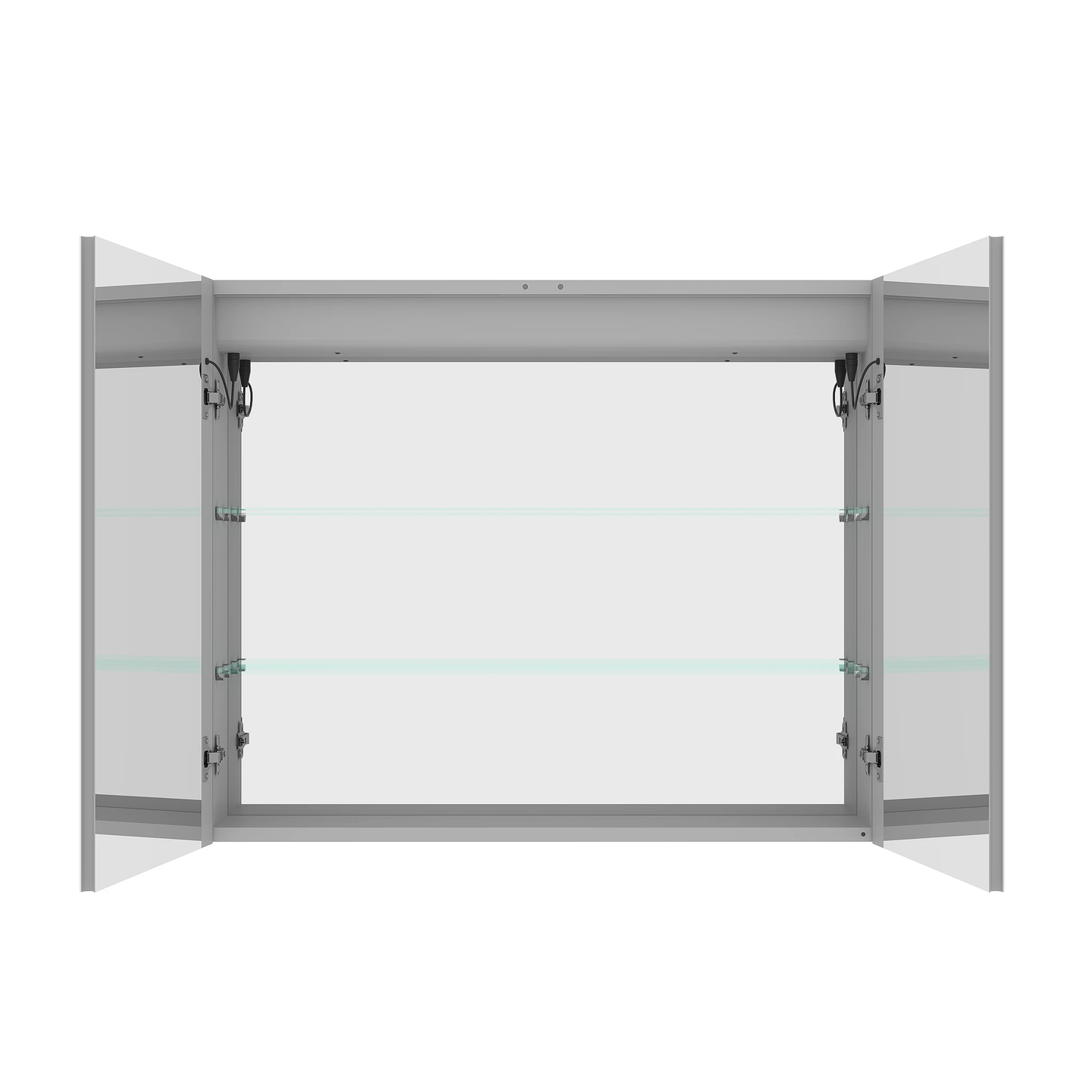 36 x 30 inch Medicine Cabinet with LED Vanity Mirror Anti-Fog Recessed or Surface Mount Waterproof DimmableAluminum 3000K~6000K Lighted Double Door Bathroom Cabinet with Touch Switch by eprolo