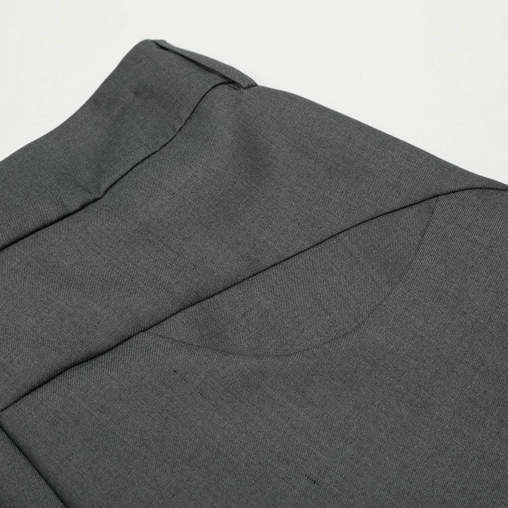 Solid Color Loose Curved Knife Pants by eprolo