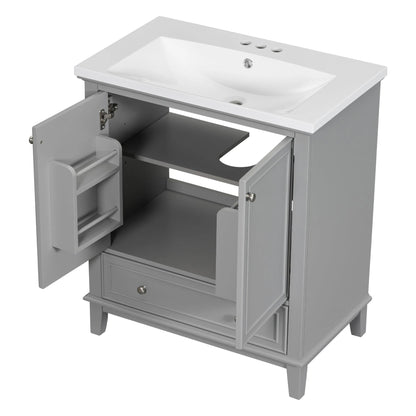 30inchgrey Bathroom Vanity with Sink by eprolo