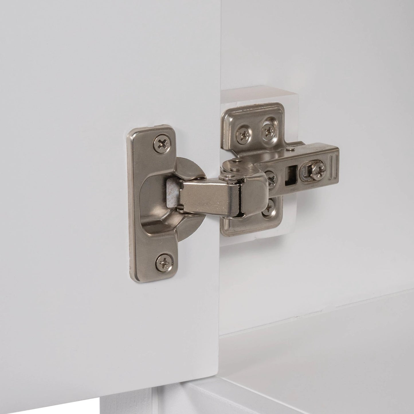 24" White Modern Sleek Bathroom Vanity Elegant Ceramic Sink with Solid Wood Frame Open Style Shelf by eprolo