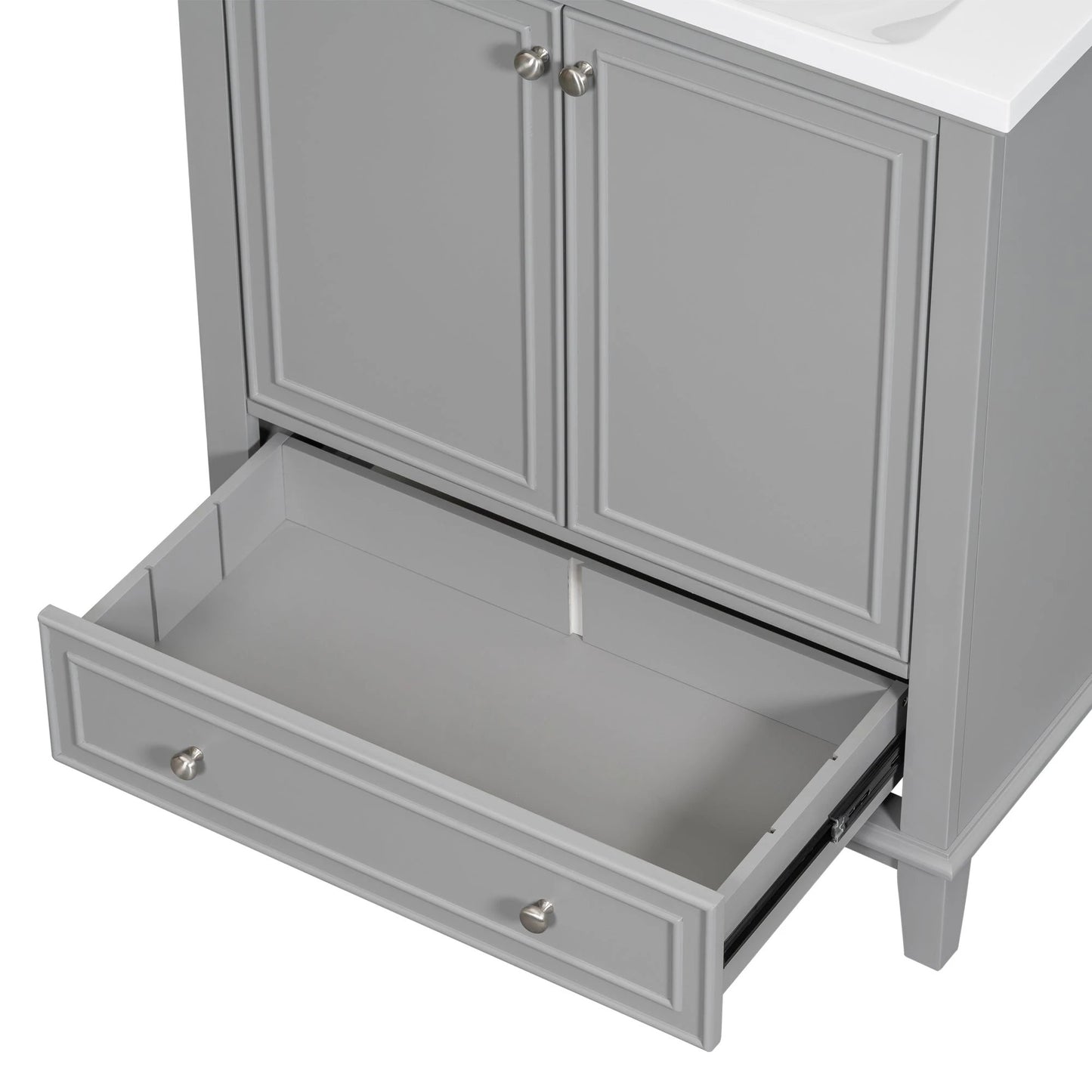 30 inch bathroom vanity no sink base only gray by eprolo
