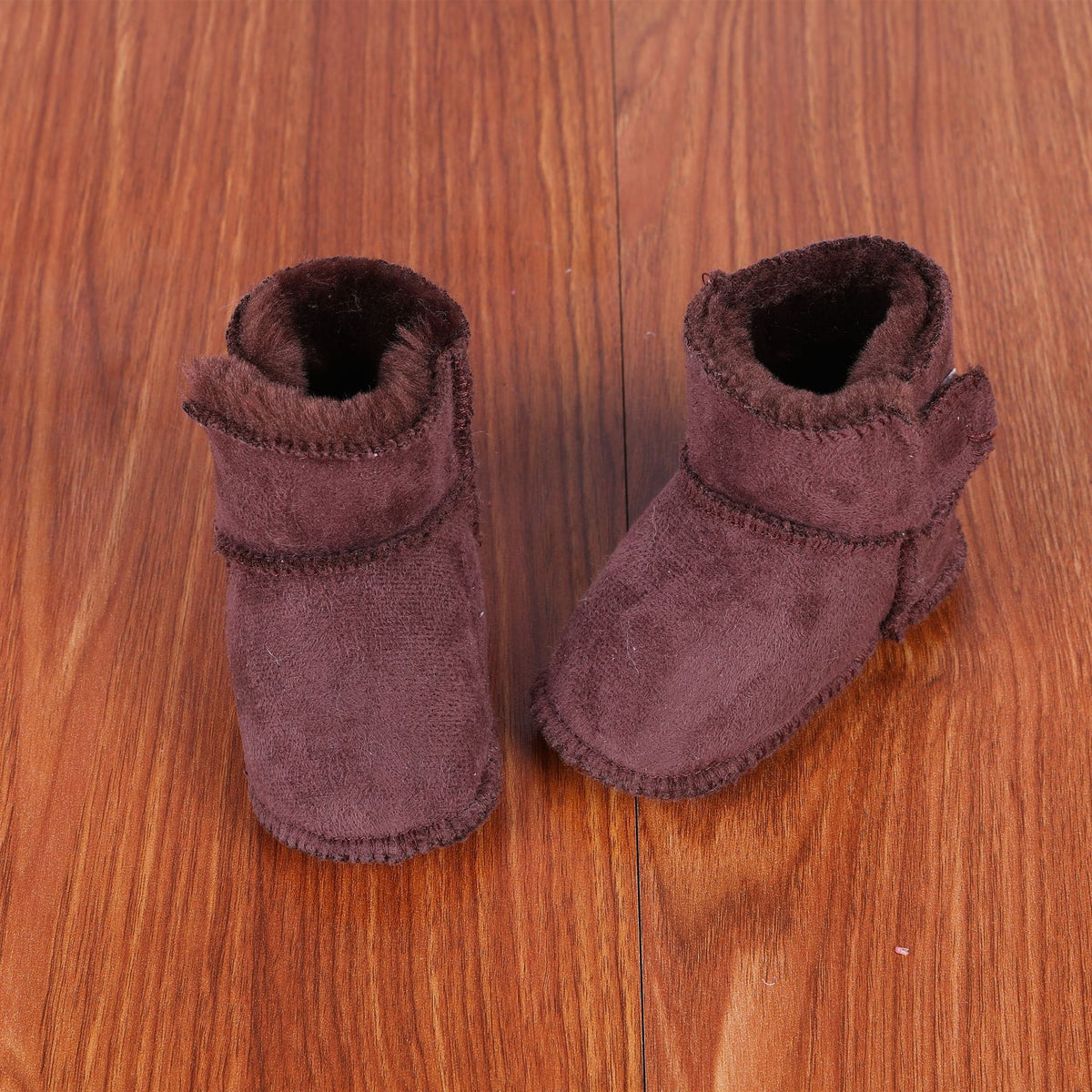 New Fur Integrated Soft Bottom Anti-skid Baby Shoes