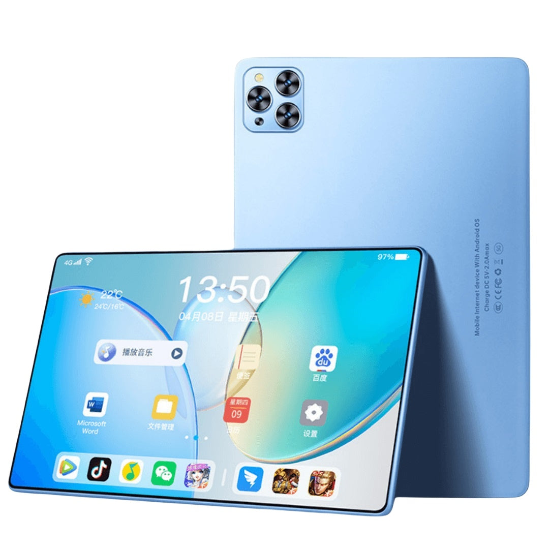 Tablette tactile 10,1 pouces, 4 Go de RAM, Android 12.0