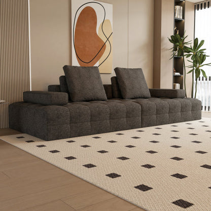 Canapé de salon, causeuse moderne avec assise extra profonde