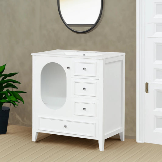 30" Bathroom Vanity with Sink by eprolo