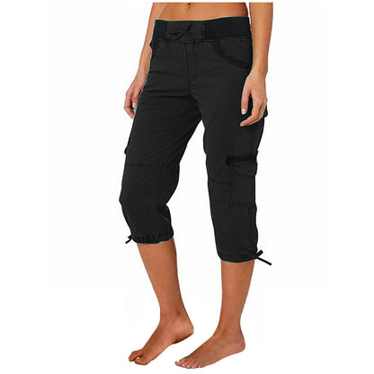 A-line Loose Wide-leg Adjustable Pants