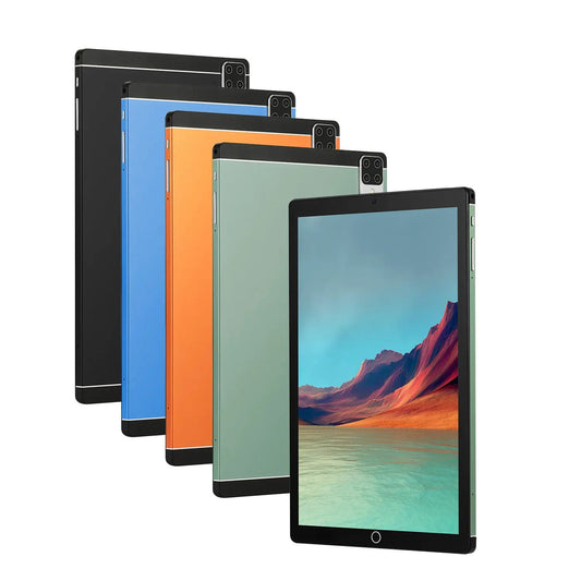 AdTec Tablet PC Android 15; set of 5 in black, blue, orange and green colors
